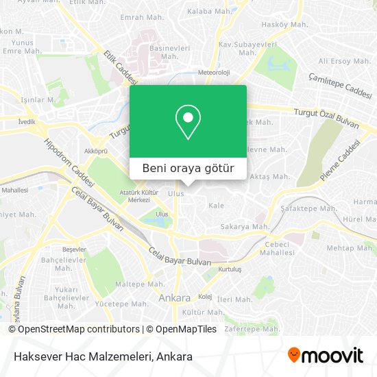 Haksever Hac Malzemeleri harita