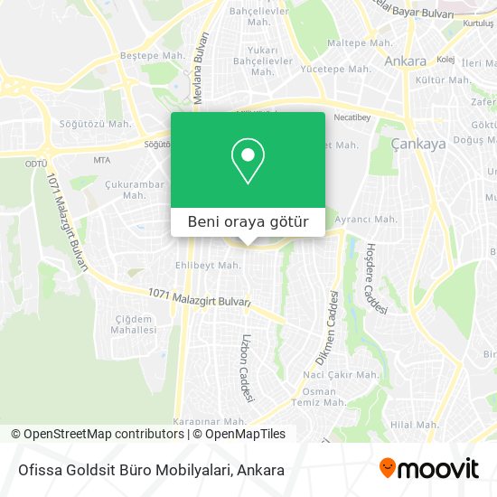 Ofissa Goldsit Büro Mobilyalari harita