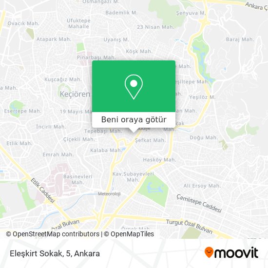Eleşkirt Sokak, 5 harita
