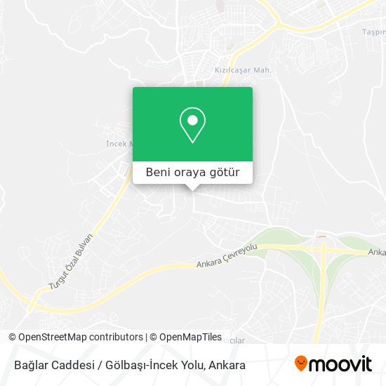 Bağlar Caddesi / Gölbaşı-İncek Yolu harita