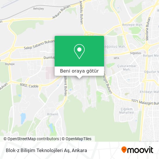 Blok-z Bilişim Teknolojileri Aş harita