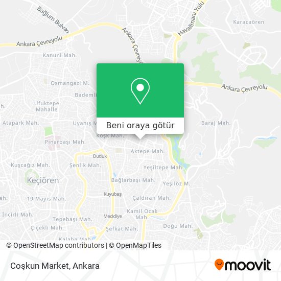 Coşkun Market harita