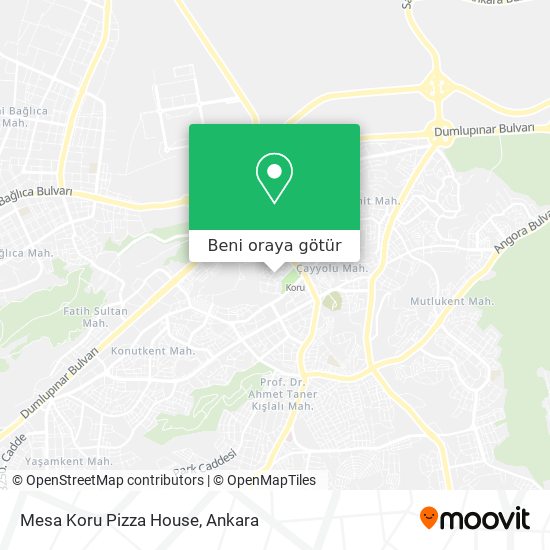 Mesa Koru Pizza House harita