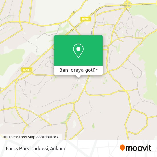 Faros Park Caddesi harita