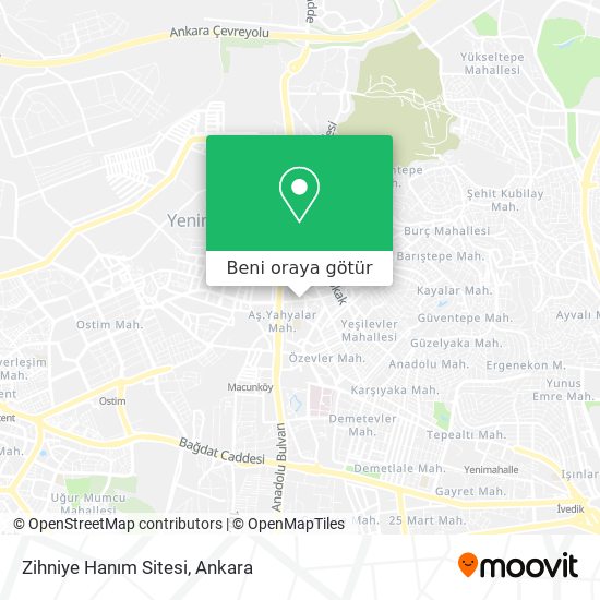 Zihniye Hanım Sitesi harita