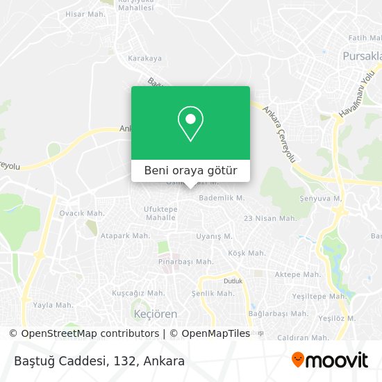 Baştuğ Caddesi, 132 harita