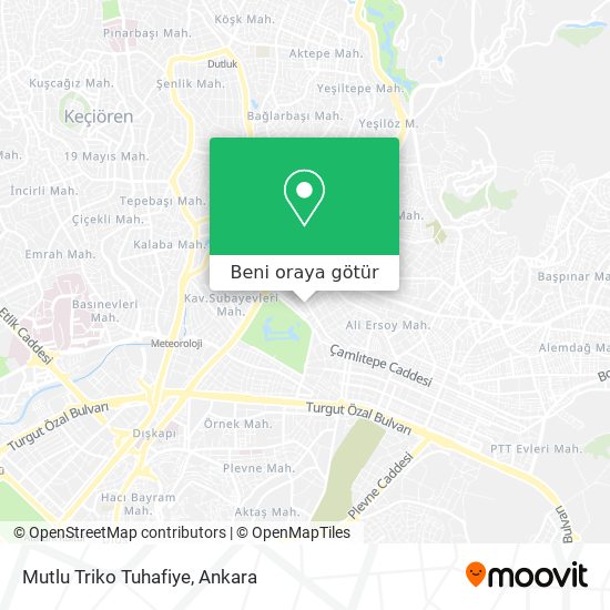 Mutlu Triko Tuhafiye harita