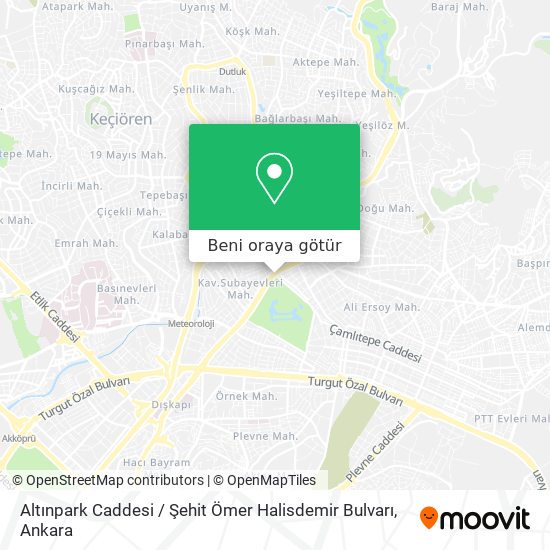 Altınpark Caddesi / Şehit Ömer Halisdemir Bulvarı harita