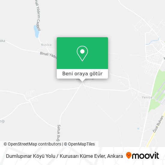 Dumlupınar Köyü Yolu / Kurusarı Küme Evler harita