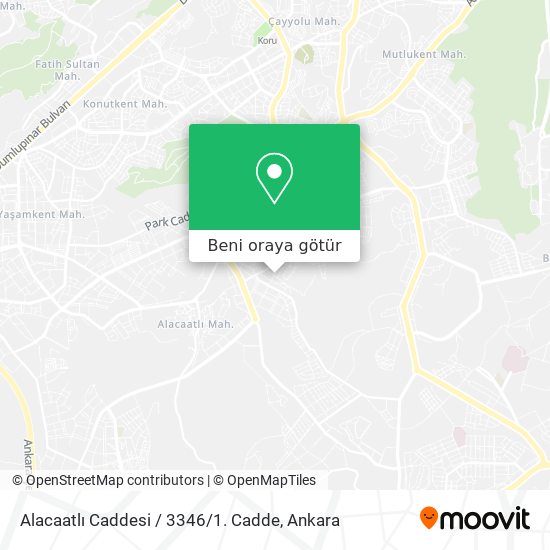 Alacaatlı Caddesi / 3346 / 1. Cadde harita