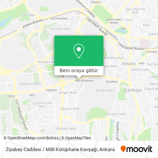 Ziyabey Caddesi / Milli Kütüphane Kavşağı harita