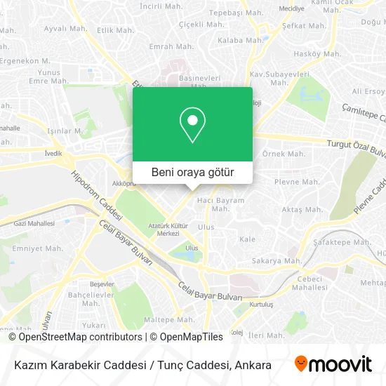 Kazım Karabekir Caddesi / Tunç Caddesi harita