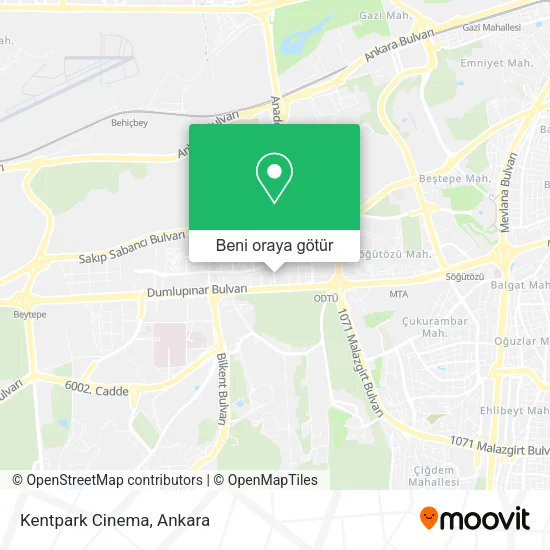 Kentpark Cinema harita