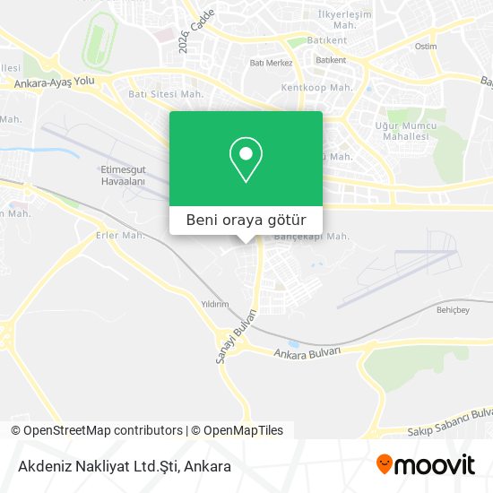 Akdeniz Nakliyat Ltd.Şti harita