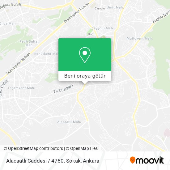 Alacaatlı Caddesi / 4750. Sokak harita