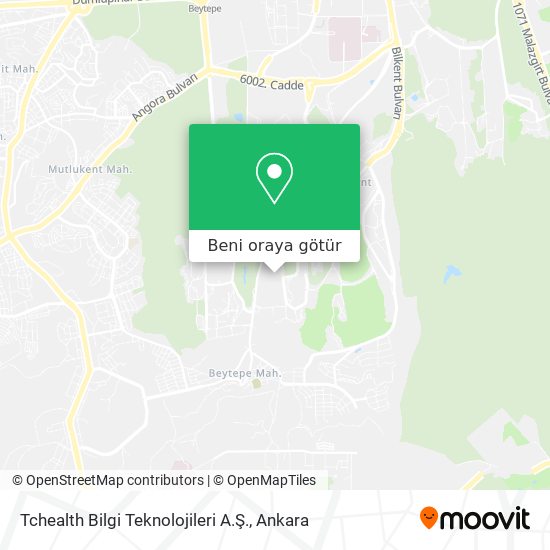 Tchealth Bilgi Teknolojileri A.Ş. harita