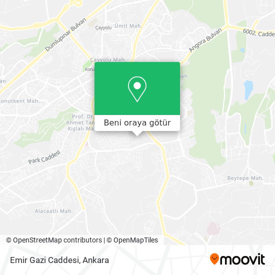 Emir Gazi Caddesi harita