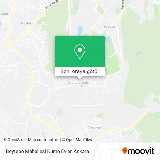 Beytepe Mahallesi Küme Evler harita