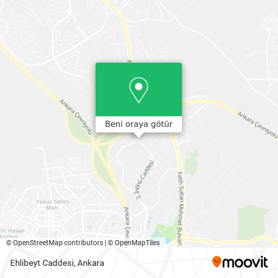 Ehlibeyt Caddesi harita