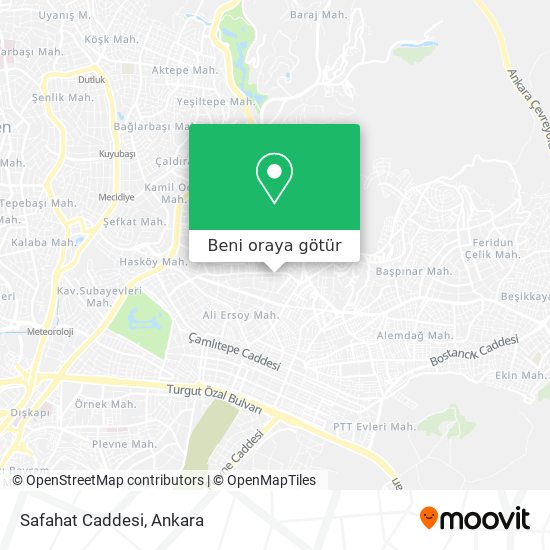 Safahat Caddesi harita