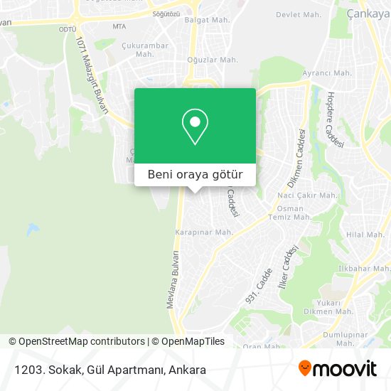 1203. Sokak, Gül Apartmanı harita