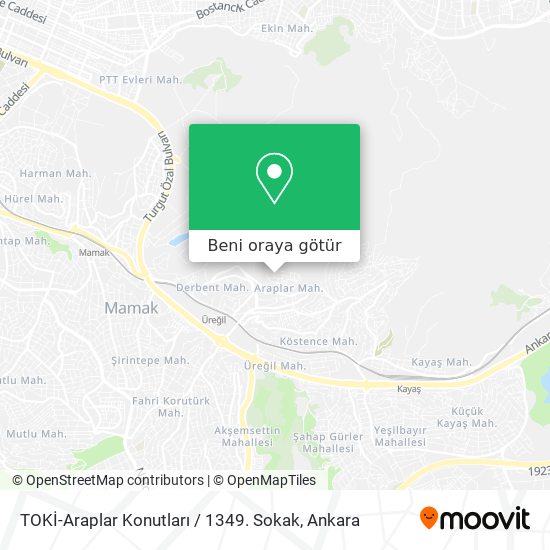 TOKİ-Araplar Konutları / 1349. Sokak harita