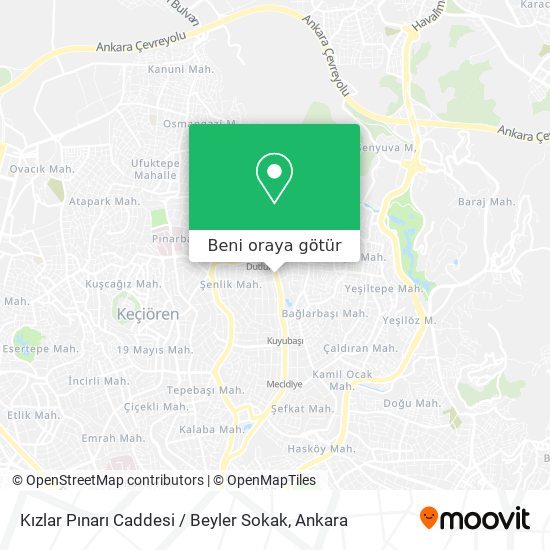 Kızlar Pınarı Caddesi / Beyler Sokak harita