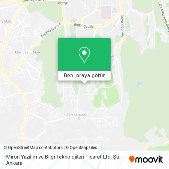 Miron Yazılım ve Bilgi Teknolojileri Ticaret Ltd. Şti. harita