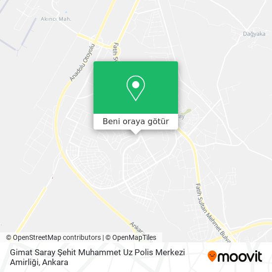 Gimat Saray Şehit Muhammet Uz Polis Merkezi Amirliği harita
