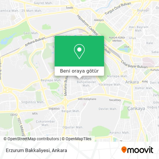 Erzurum Bakkaliyesi harita