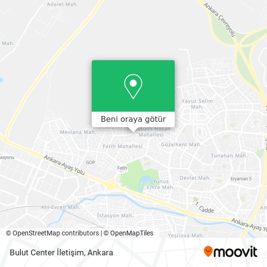 Bulut Center İletişim harita