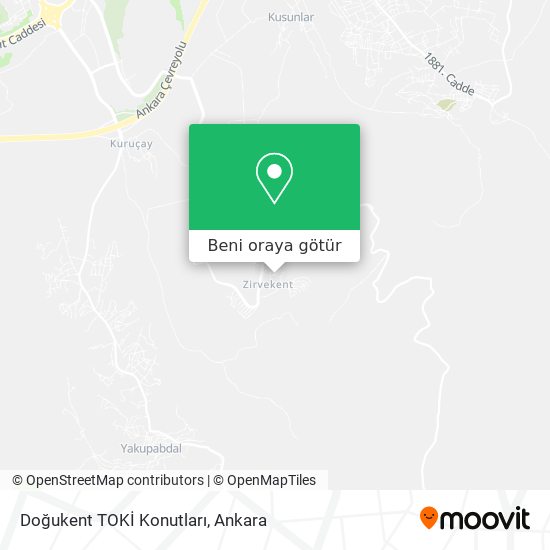Doğukent TOKİ Konutları harita
