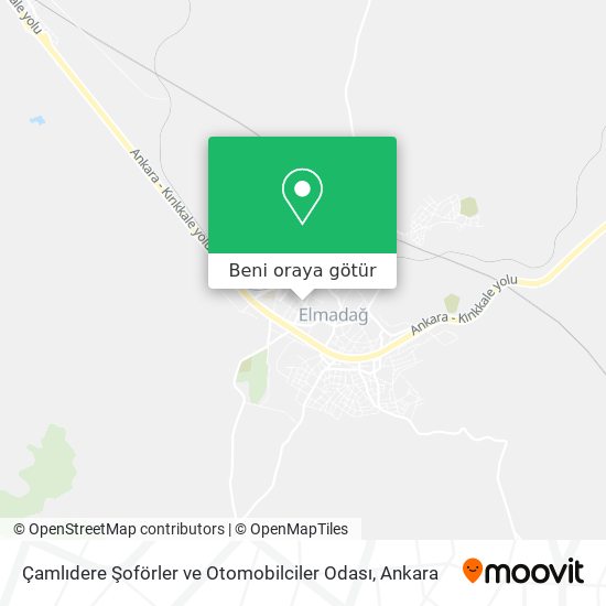 Çamlıdere Şoförler ve Otomobilciler Odası harita