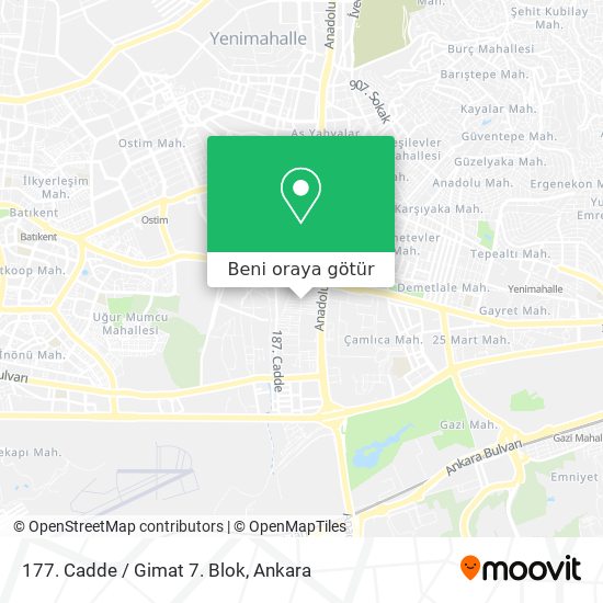 177. Cadde / Gimat 7. Blok harita