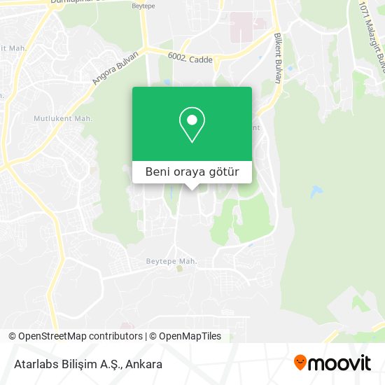 Atarlabs Bilişim A.Ş. harita