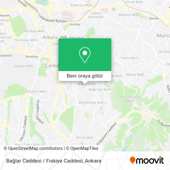 Bağlar Caddesi / Fıskiye Caddesi harita