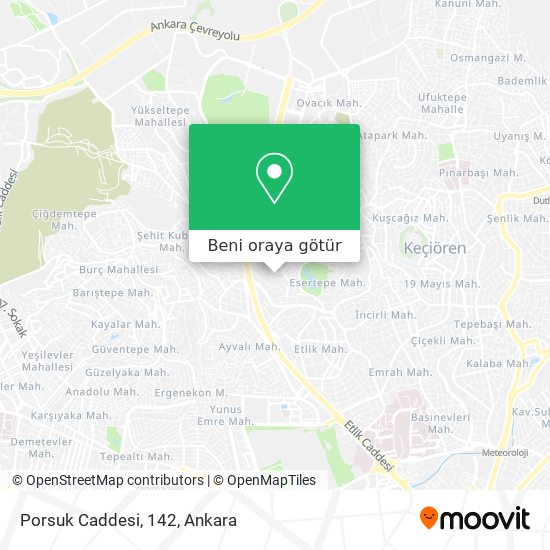 Porsuk Caddesi, 142 harita