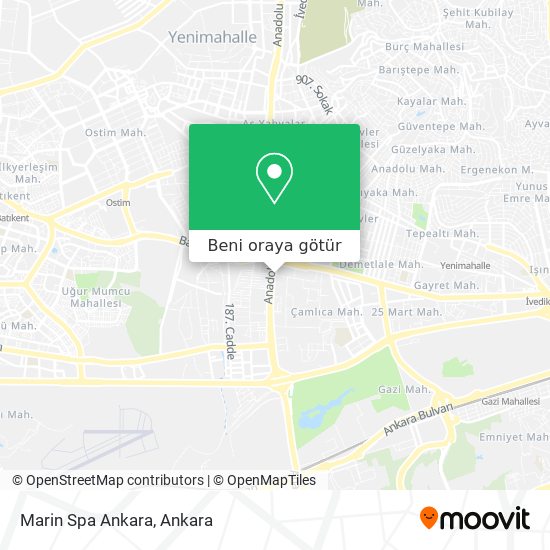 Marin Spa Ankara harita