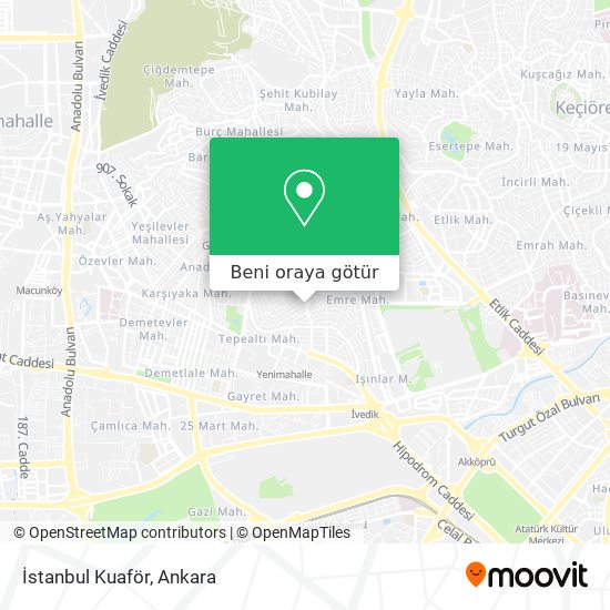 İstanbul Kuaför harita