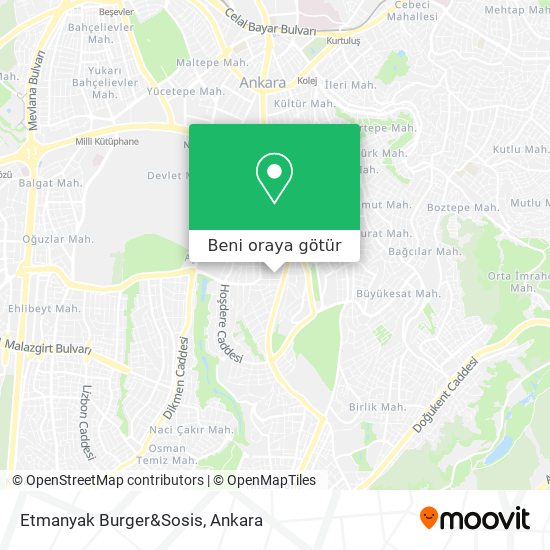 Etmanyak Burger&Sosis harita