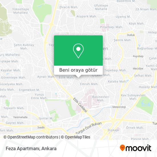 Feza Apartmanı harita