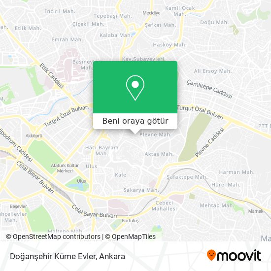 Doğanşehir Küme Evler harita