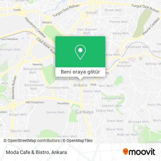 Moda Cafe & Bistro harita