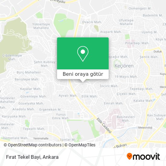 Fırat Tekel Bayi harita