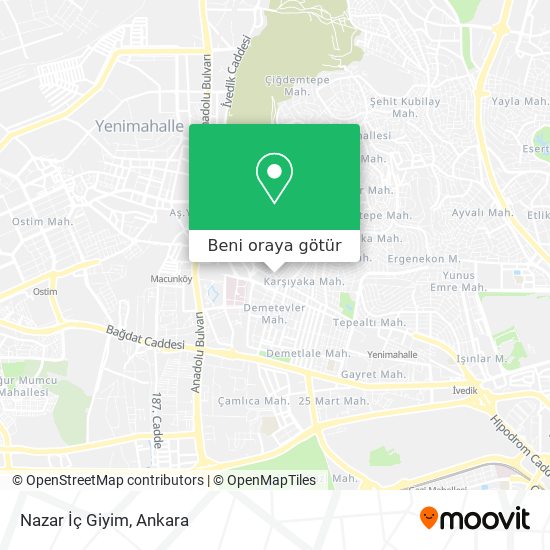 Nazar İç Giyim harita