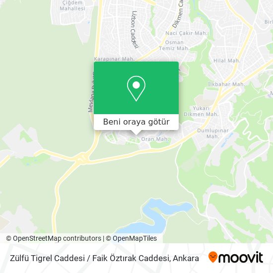 Zülfü Tigrel Caddesi / Faik Öztırak Caddesi harita