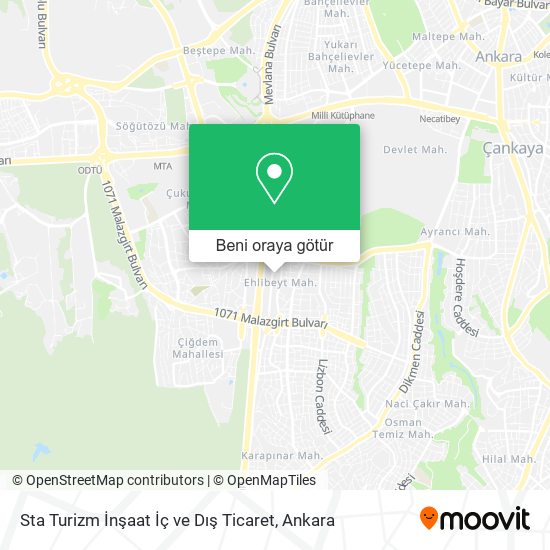 Sta Turizm İnşaat İç ve Dış Ticaret harita