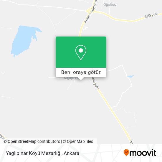 Yağlıpınar Köyü Mezarlığı harita