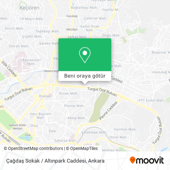 Çağdaş Sokak / Altınpark Caddesi harita