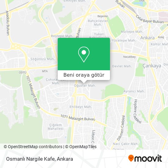 Osmanlı Nargile Kafe harita